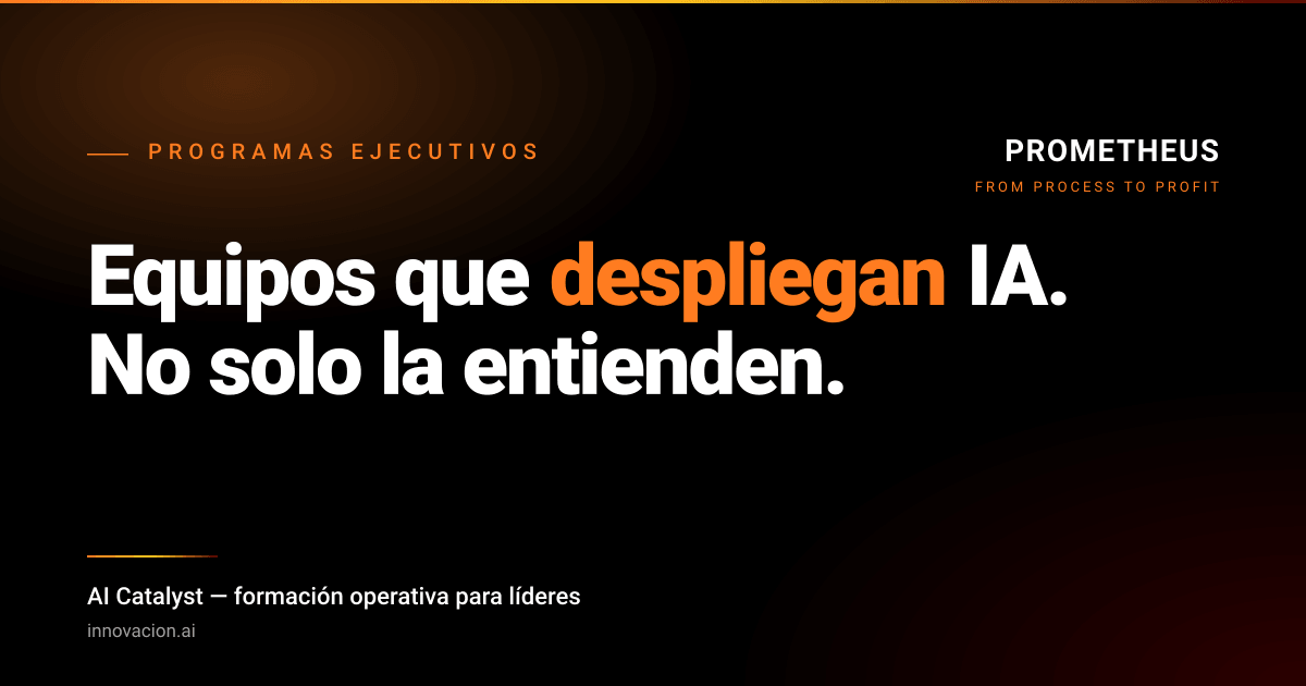 Prometheus Catalyst AI Catalyst · IA generativa · 12 semanas · Prometheus